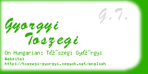 gyorgyi toszegi business card